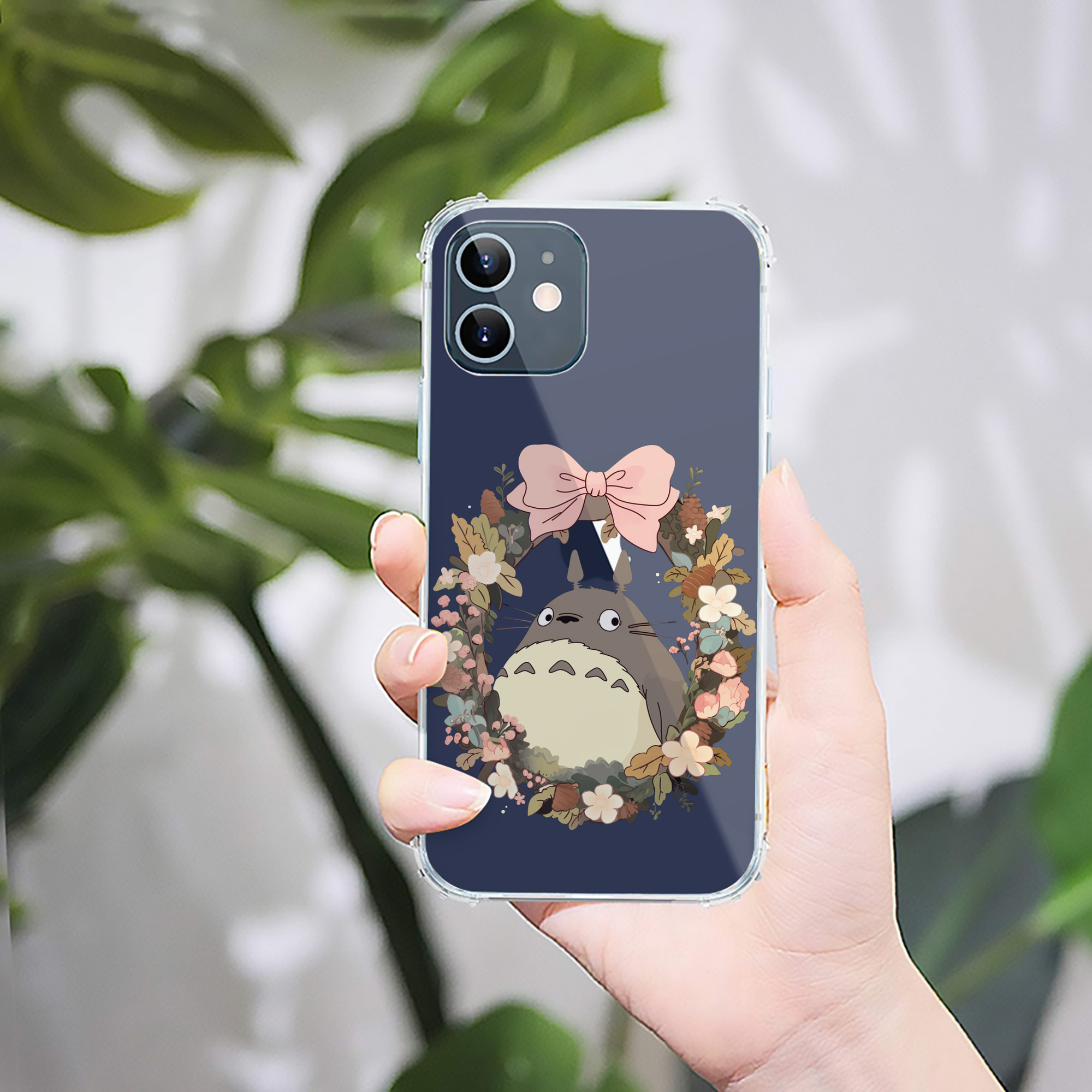 （画像用） となりのトトロ 草壁メイ 草壁サツキ My Neighbor Totoro Satsuki Kusakabe Mei Kusakabe 【iPhone 12シリーズ対応】透明スマホケース（クリアソフトケース）